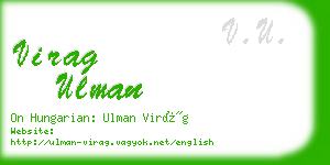 virag ulman business card